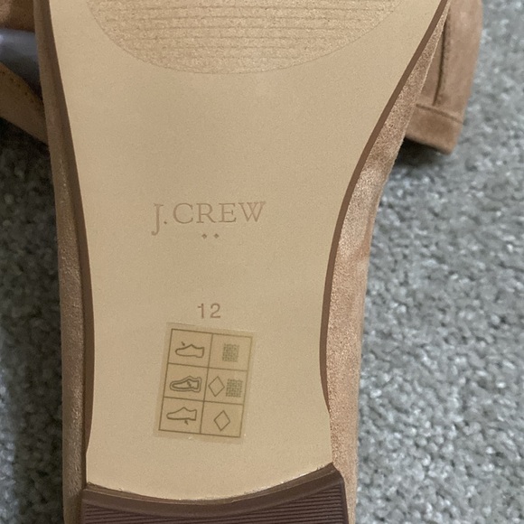 J. Crew size 12  Microsuede bow loafers - Picture 3 of 4
